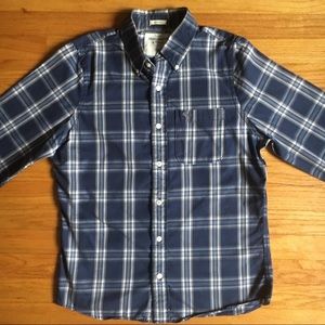 Abercrombie & Fitch Navy Plaid Shirt